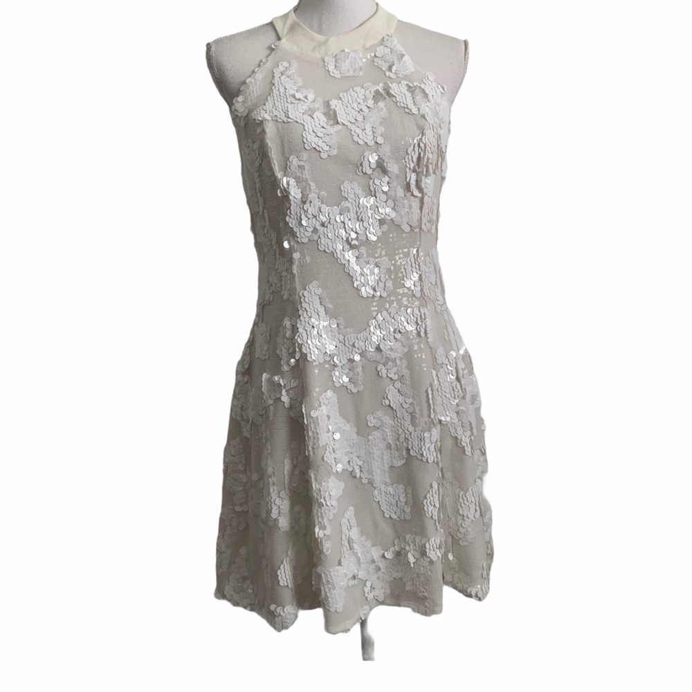 Dress the Population | Abbie Halter Sequin Dress